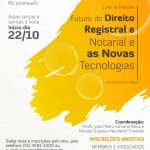 Read more about the article Unisinos oferece Curso de Extensão sobre Direito Registral e Notarial com apoio das entidades de classe notariais e registrais gaúchas