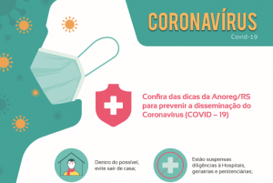 Read more about the article Anoreg/RS divulga cartaz informativo com medidas de prevenção ao novo Coronavírus (COVID–19)